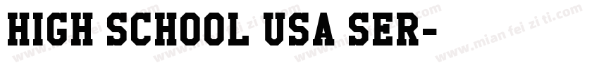 High School USA Ser字体转换